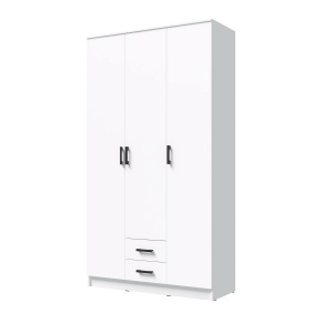 Шкаф Трио без зеркала Белый гладкий